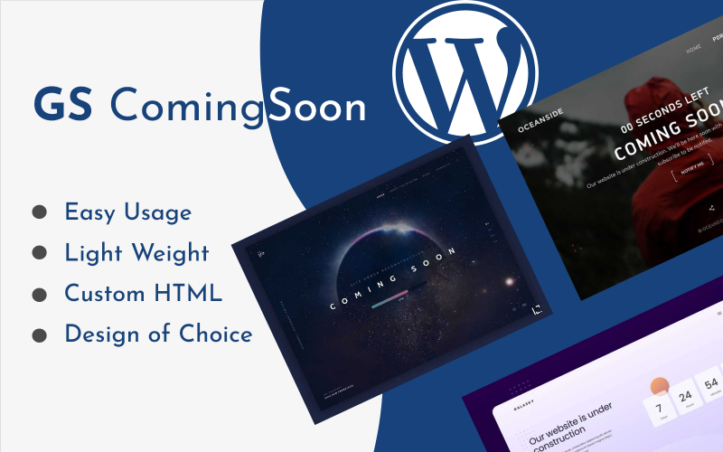 GS Coming Soon - niestandardowa wtyczka WP Coming Soon lub Maintenance Page