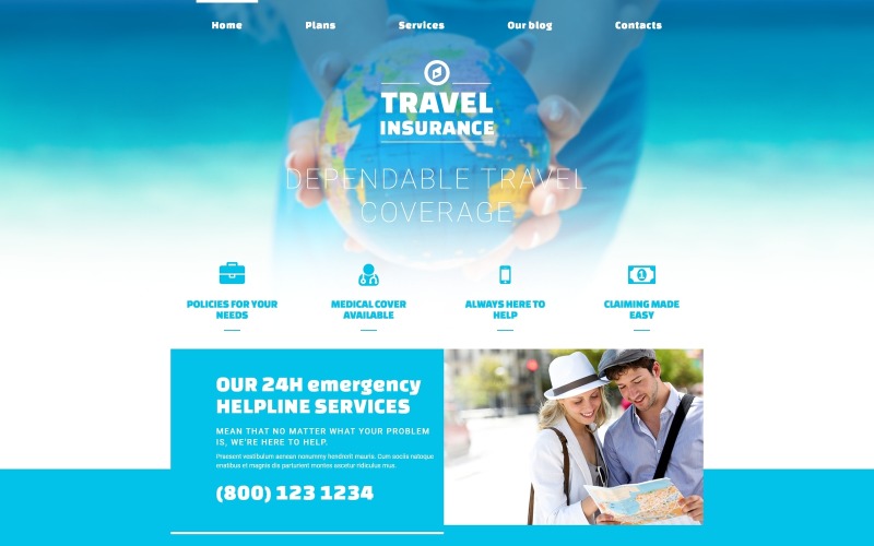 安全旅行Joomla模板