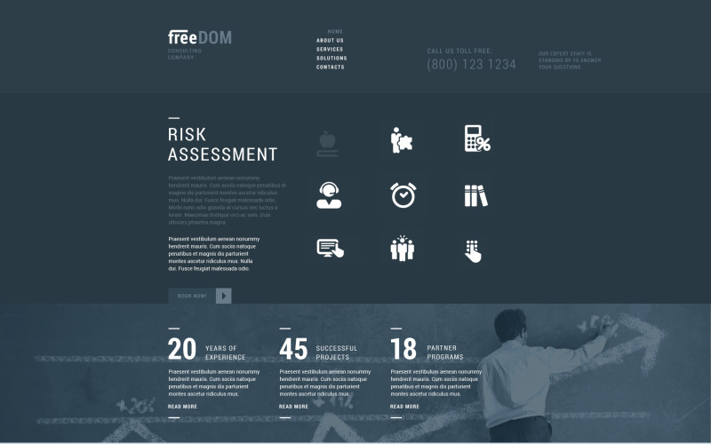 Consulting Responsive Website-Vorlage