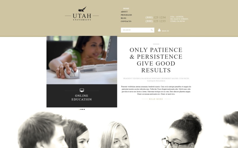 шаблон образовательной организации joomla