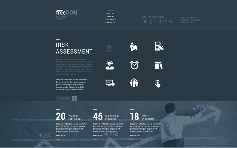 Responsieve websitesjabloon raadplegen