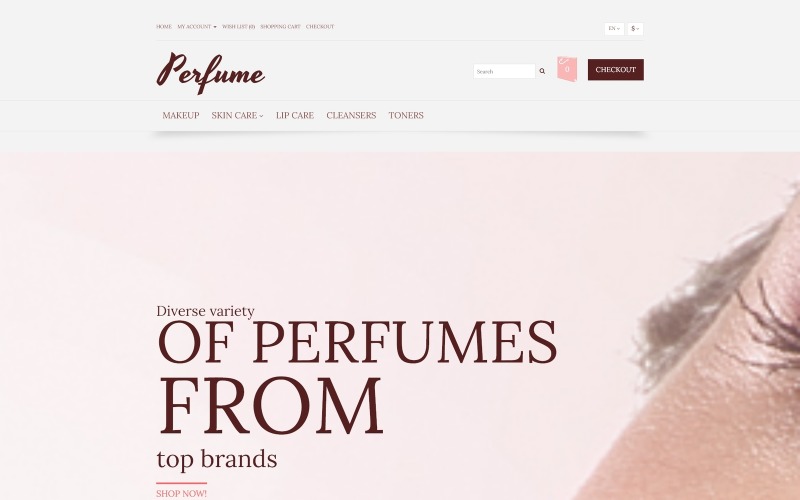 Шаблон OpenCart Elegant Fragrance