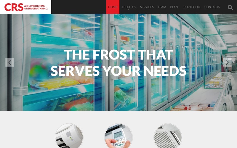 Шаблон веб-сайту з кондиціонером