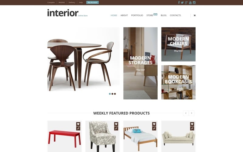 специальная тема мебельного магазина woocommerce