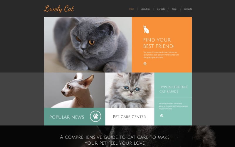 Template Drupal de animais exóticos
