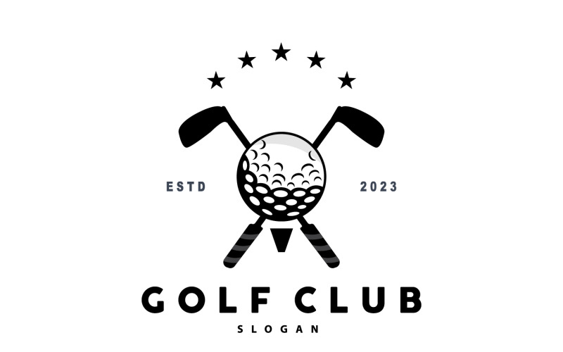 Jogo de bola com logotipo de golfe Sport Club V10