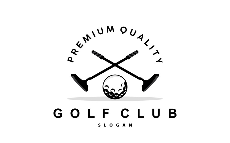 Logo de golf Jeu de balle Sport Club V5