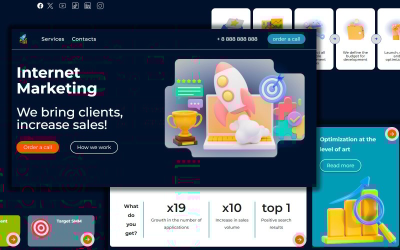 BoostElevix | SEO | Маркетинг | Продвижение | Шаблон целевой страницы |