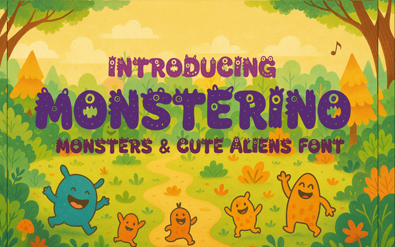 Carattere Monsterino per bambini