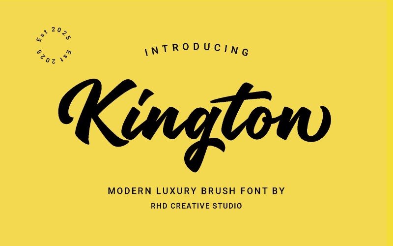 Czcionka Kington Modern Luxury Brush