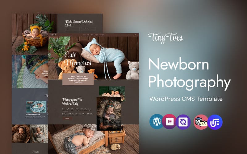 tinytoes – Thème WordPress Elementor pour studio photo de nouveau-né