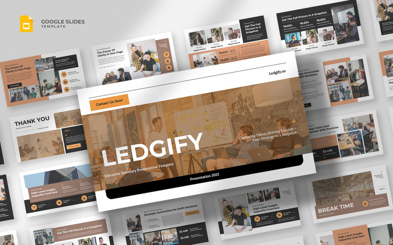 Ledgify - Modelo de Resumo Executivo para Google Slides