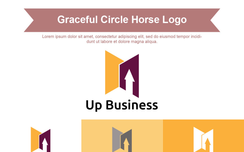 Up Business Logo Identité de marque minimaliste moderne