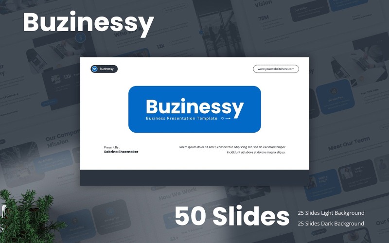 Buinessy - Üzleti Google Slides sablon