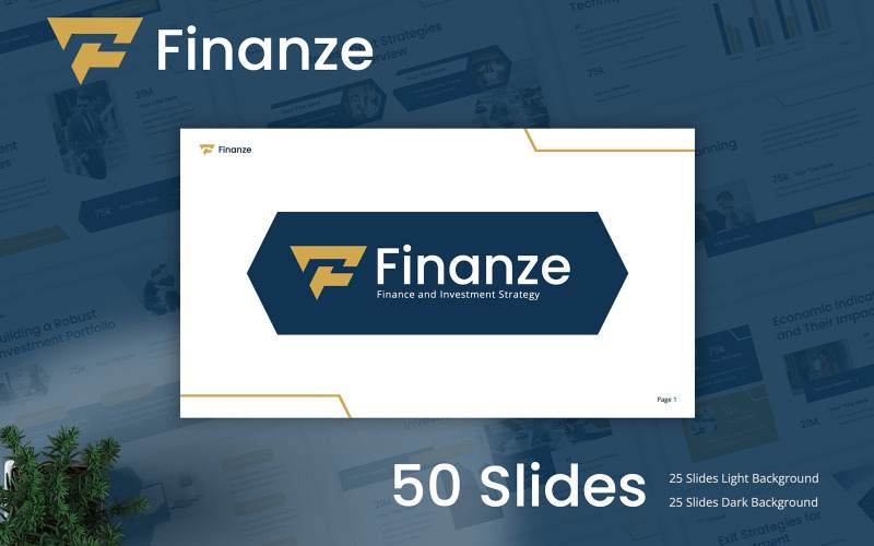 Modelo de Slides do Google sobre Finanças e Investimentos