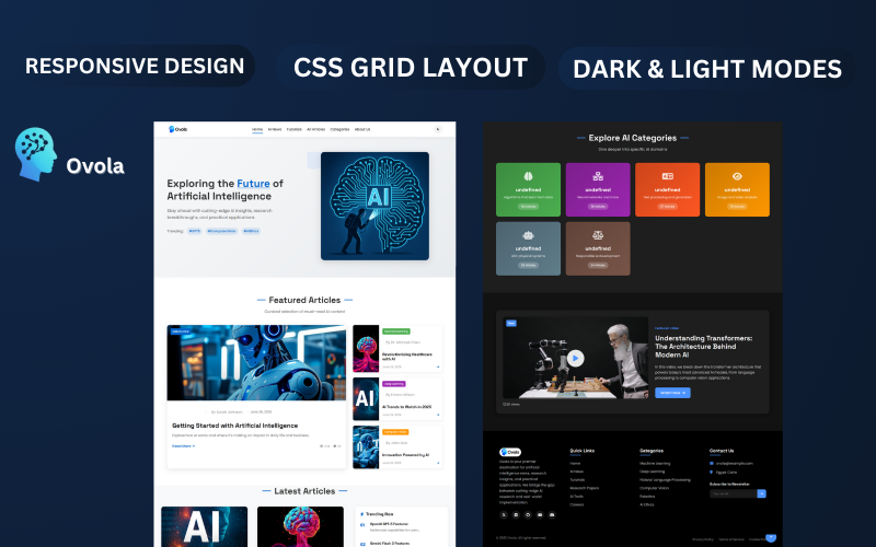 Ovola AI News And Insights Landing Page