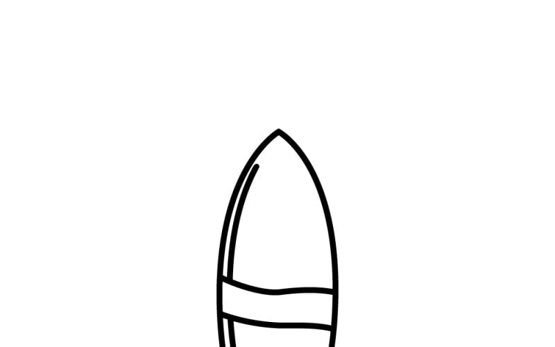Ícono vectorial de tabla de surf premium: diseño de surfista para entusiastas del surf