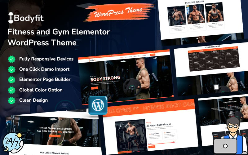 Bodyfit - Fitness and Gym WordPress Theme