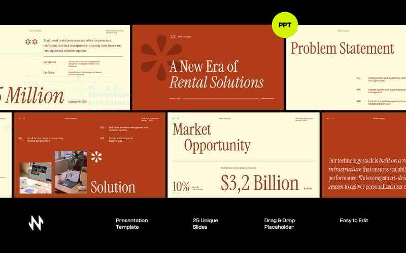 Rends Rental Platform Pitch Deck PowerPoint
