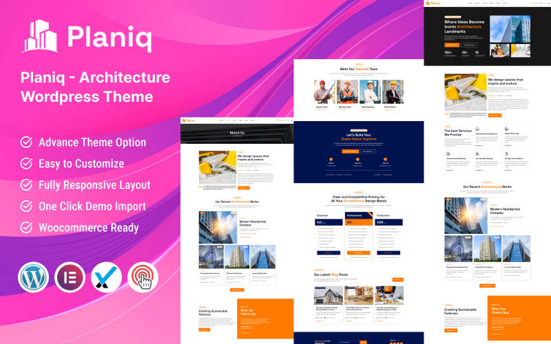 Planiq – Architektur-WordPress-Theme