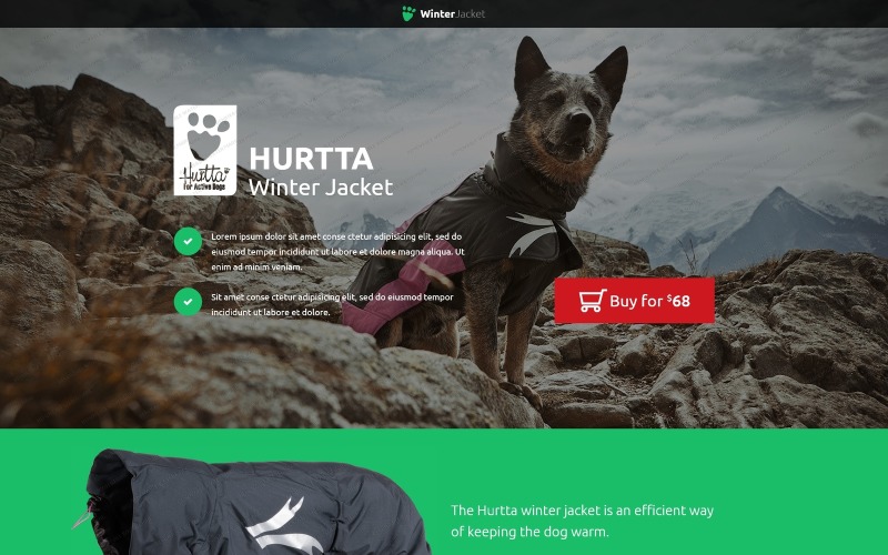 Animals & Pets Landing Page Template