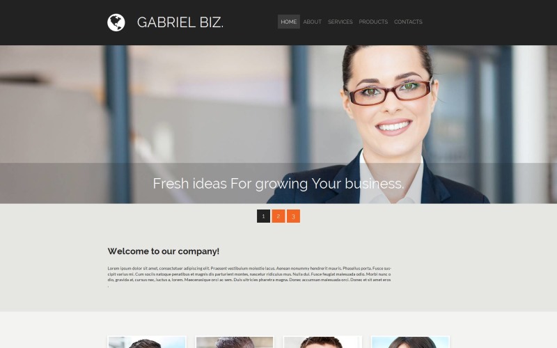 шаблон business &amp; services moto cms 3