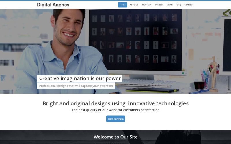 Digitális ügynökség Drupal sablon