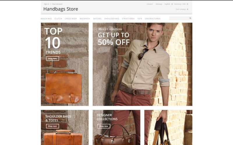 Online-Shop für Handtaschen