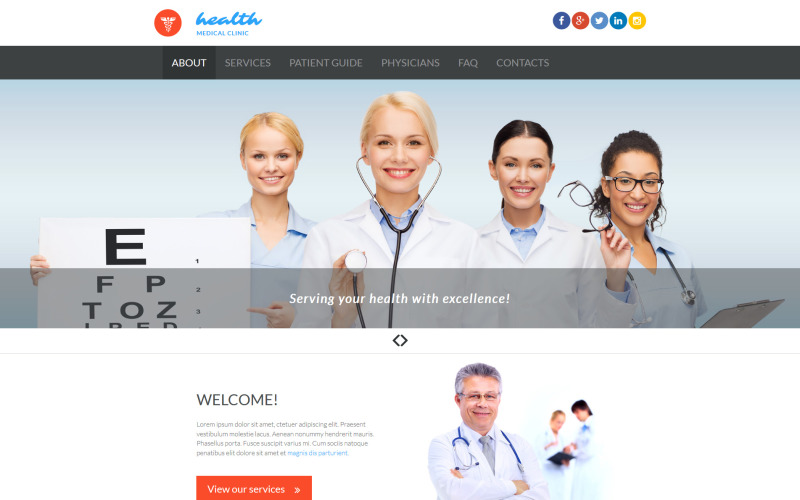 шаблон medical moto cms 3