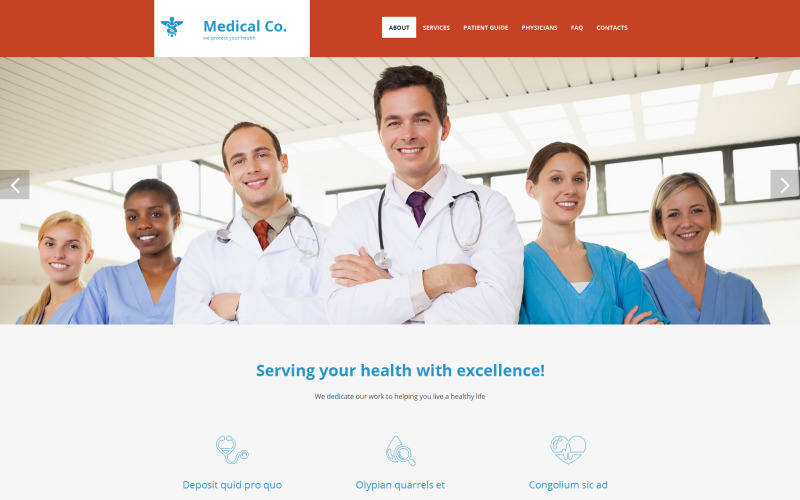 шаблон medical moto cms 3