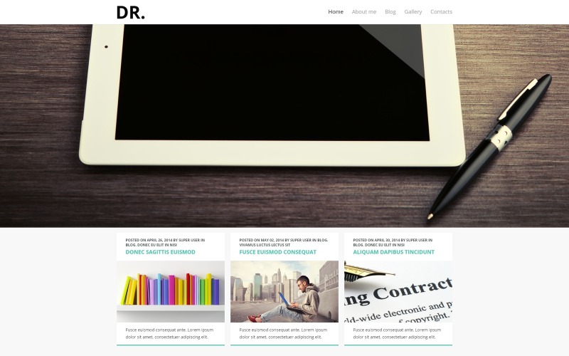 Modèle Joomla de pages personnelles