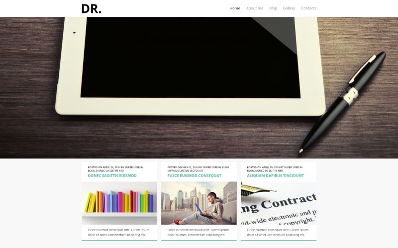 Personal Pages Joomla Template