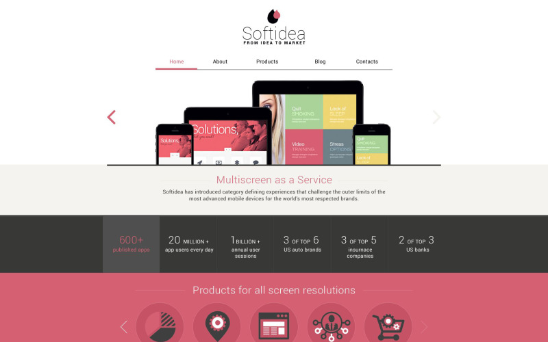Responsieve Drupal-sjabloon voor webontwikkeling