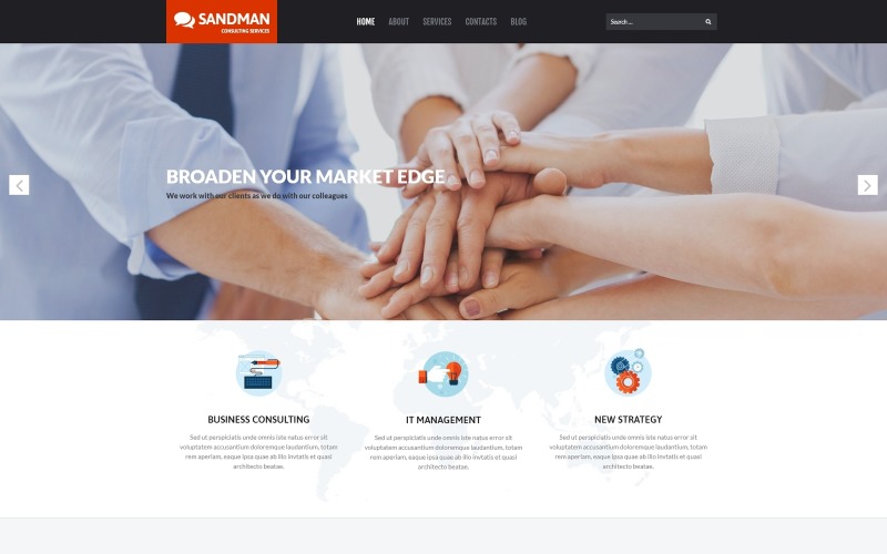 Sandman - многофункциональная современная тема WordPress Elementor для бизнеса