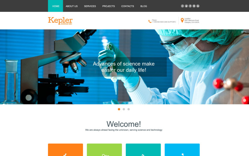 шаблон музы научной лаборатории