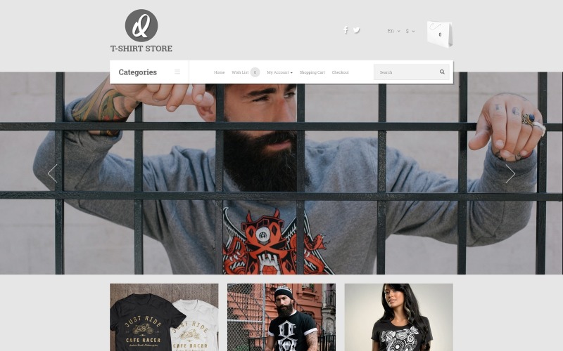 умный повседневный стиль шаблон opencart