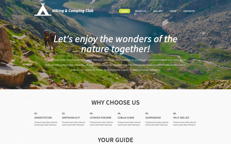 Wander- und Campingclub WordPress Theme