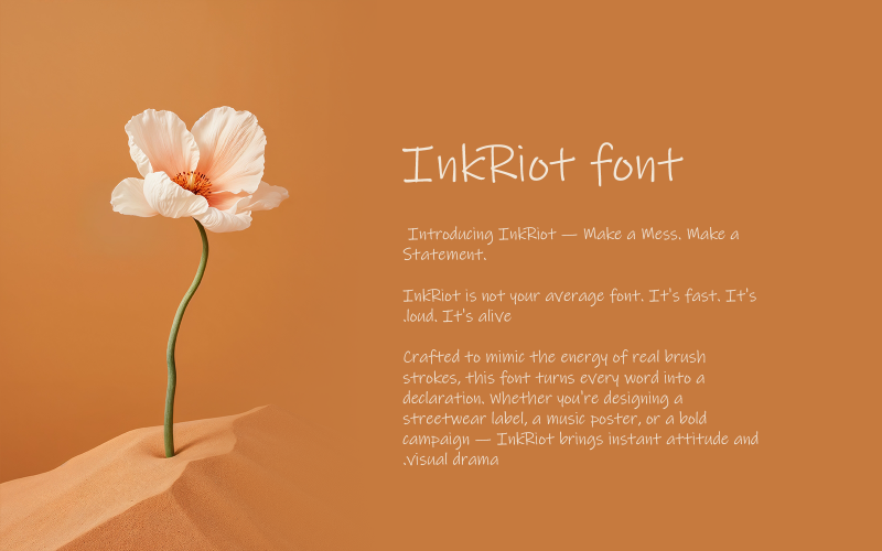Font InkRiot-Regular-0109-25