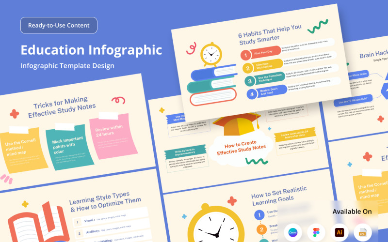 Infografía con consejos para la productividad estudiantil