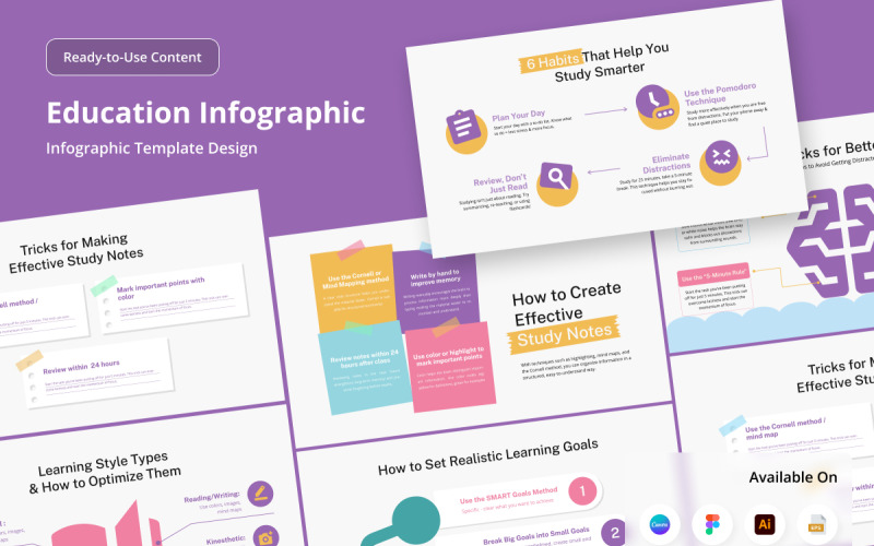 Infografía de trucos de estudio académico
