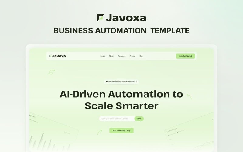 Javoxa - Business Automation Elementor Website Template