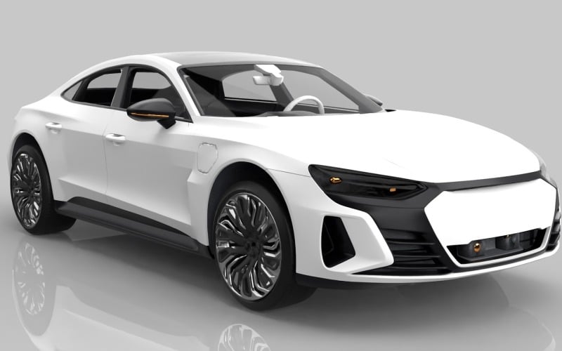 Modern Sedan Car 3D model