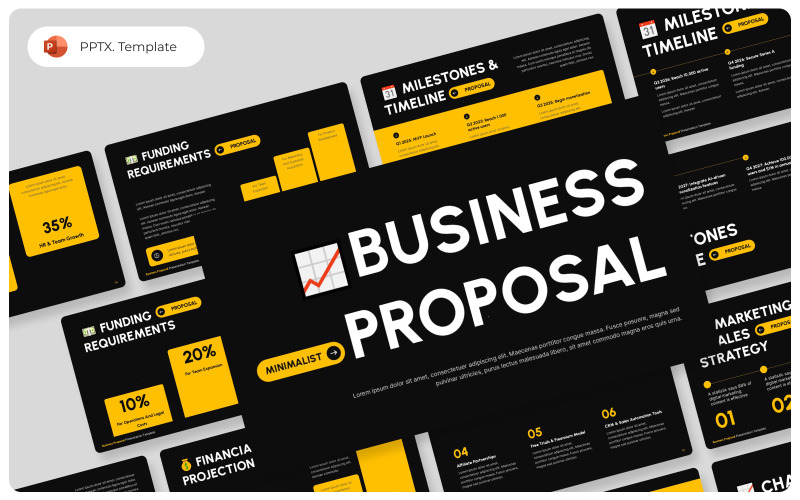 ProposeX – PowerPoint-sjabloon voor een presentatie van een bedrijfsvoorstel