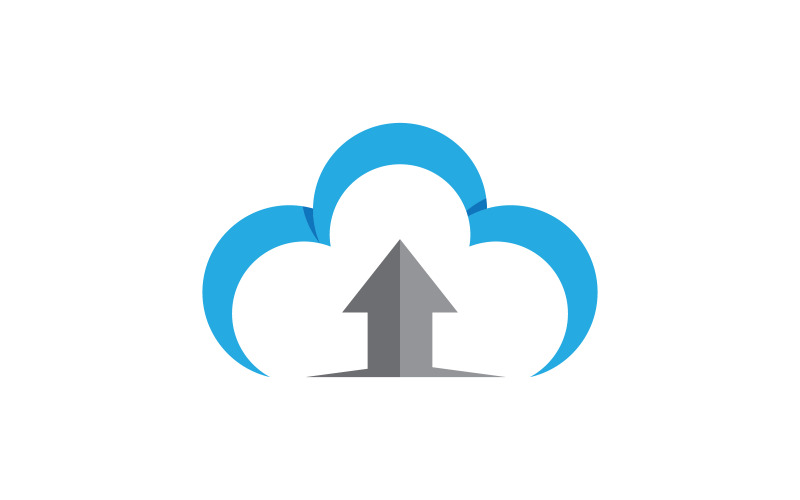 Cloud-Symbol-Illustrationsdesign Logo-Vorlage v1.33