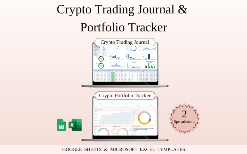 Kryptohandelsjournal och portföljspårare för Google Sheets och Excel