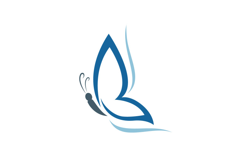 Szablon projektu ikony logo Butterfly Beauty Vector w wersji 17