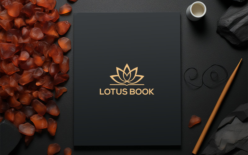 Luxe zwart pad mockup-ontwerp