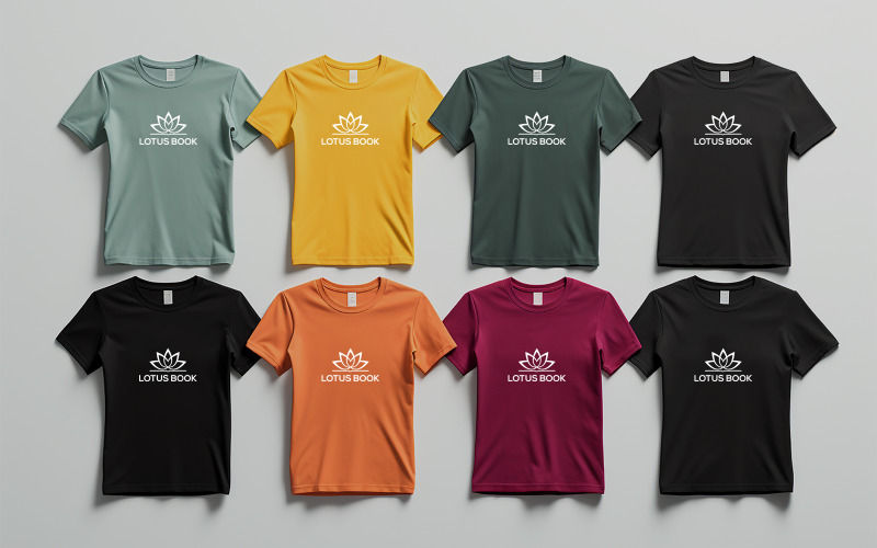 Maqueta de camiseta multicolor | Maqueta de camiseta