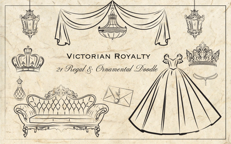 Regency Opulence Line Art-paket