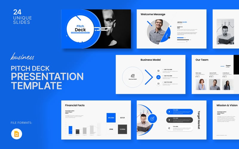 Шаблон презентации Creative Pitch Deck Google Slide